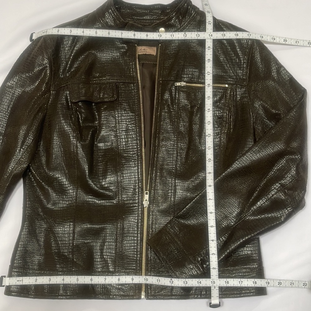 i.e. Petite Genuine Leather Jacket, Women’s Size PL, NWOT - Picture 9 of 9